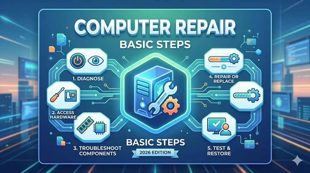 Computer repair basic steps 2026