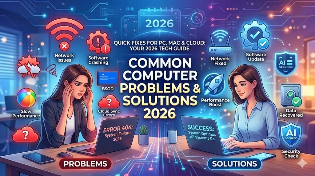 Common computer problems and solutions 2026