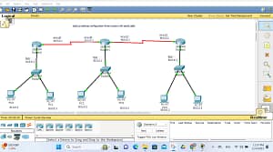 three routers configuration with serial port with static ip configuration with commands 2025