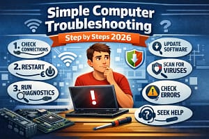 Simple computer troubleshooting step by steps 2026