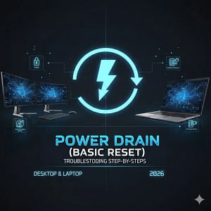 Power Drain (Basic Reset) desktop and laptop trouble shooting step by steps 2026