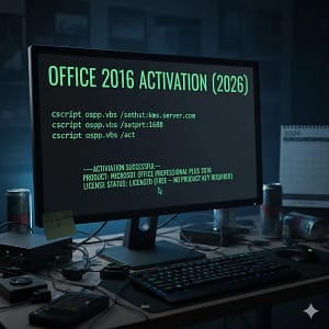 how to activate office 2016 for free without product key through command prompt 2026